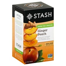 Stash Tea  Ginger Peach Green With Matcha  18...