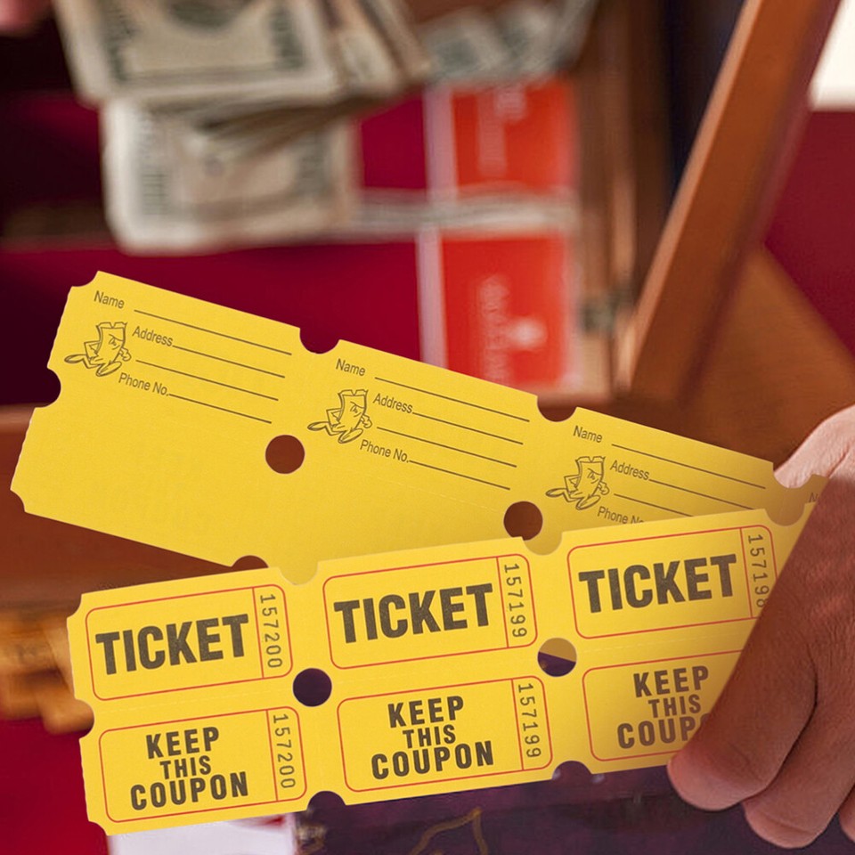 400Pcs Raffle Tickets Universal Ticket Labels Universal Ticket Events