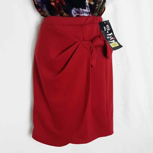 2-hip By Wrapper Girl's Red Wrap Skirt Size Large 12/14 - Picture 2 of 5