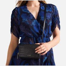 Ted Baker Stina Mini Camera Bag  Mock Croc