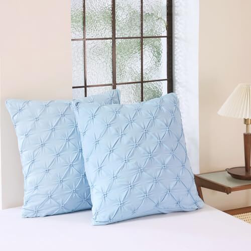 Vaulia Euro Pillow Covers, Microfiber 26x26 Square(26