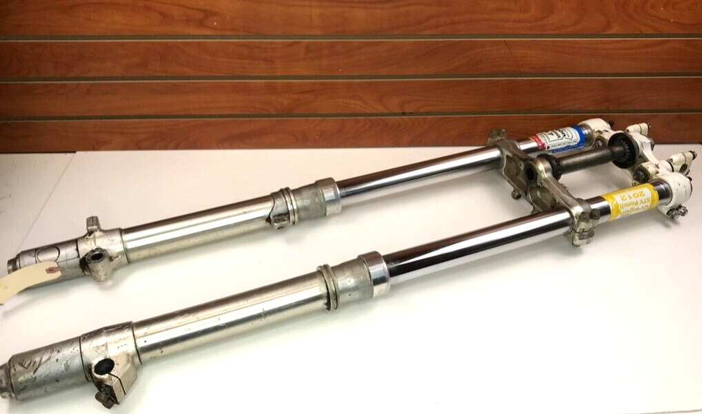 84 Yamaha YZ490 YZ 490 250 OEM Front Forks Shock Triple Tree