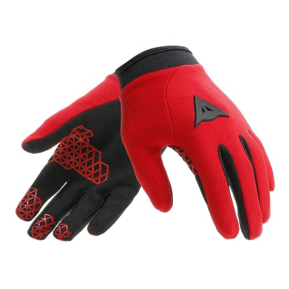 (TG. JM) Dainese Scarabeo Gloves Guanti da Guida, Rosso Chiaro/Nero, JM Bambino