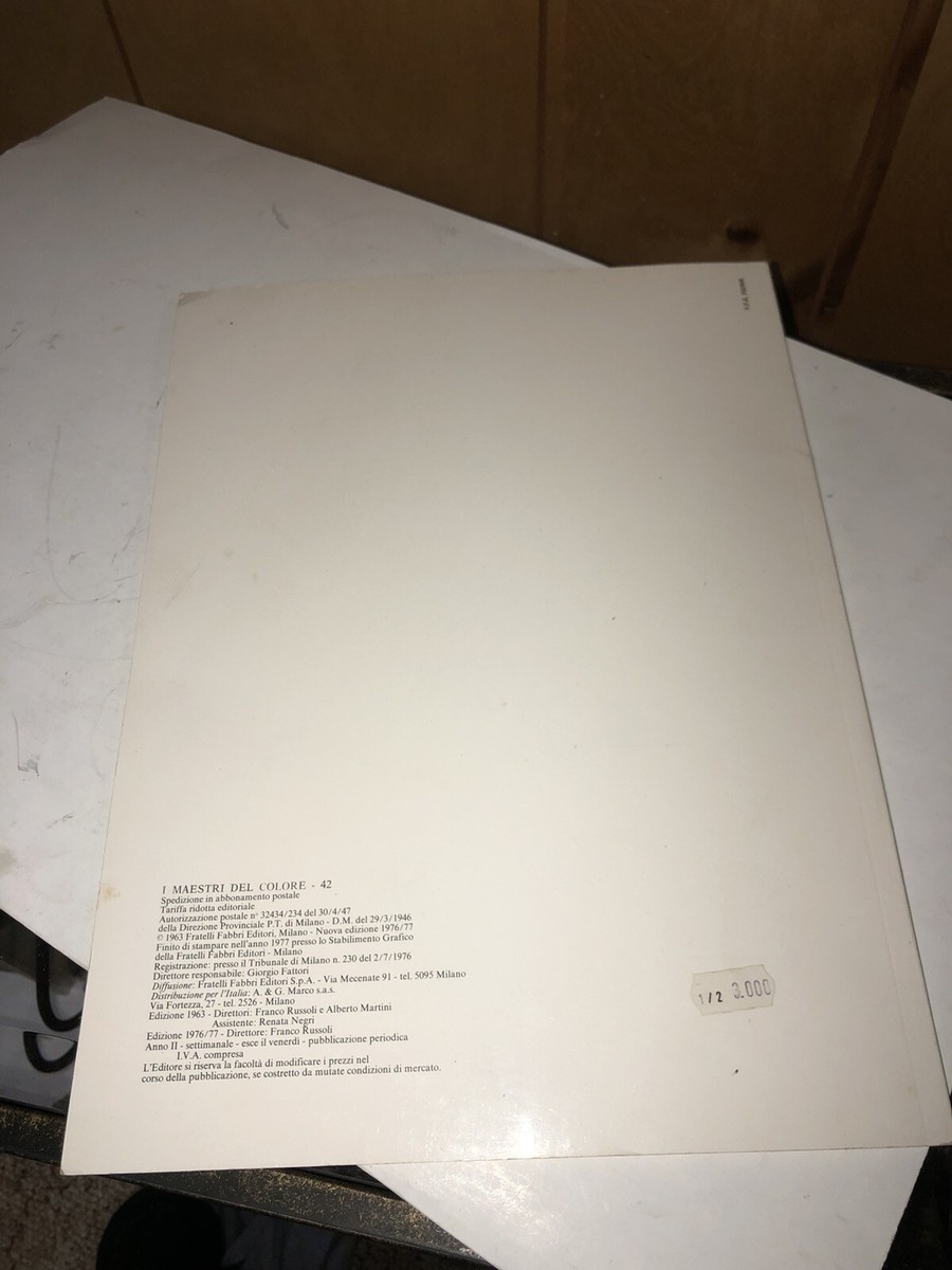 I Maestri Del Colore Tiziano Fratelli Fabbri Editori | eBay