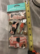Jolee’s Boutique scrapbooking stickers NEW Beach Vibes Sunbathers Vacation Sale!