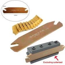 10 Pcs GTN-3 SP300 Insert Lathe Cut Off Grooving Parting Tool Holder SPB26 -3
