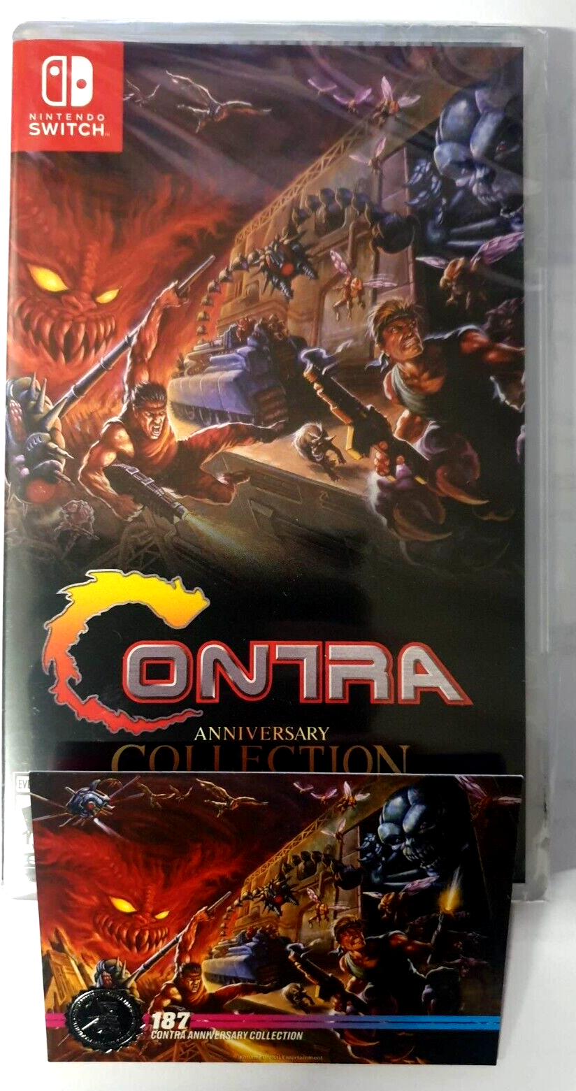 Contra Anniversary Collection + Card - Nintendo Switch Limited Run NEW / SEALED