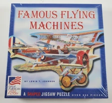 Famous Flying Machines Shaped Jigsaw Puzzle 650+ Pieces Great American Factory