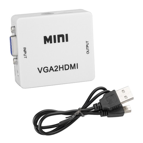 VGA to HDMI Signal Converter 15pin D-Sub Input 1080P Video 3.5mm Audio Adapter - Picture 9 of 9