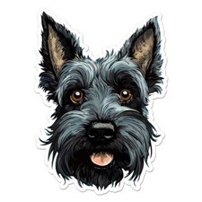 Scottie Scottish Terrier Sticker Decal