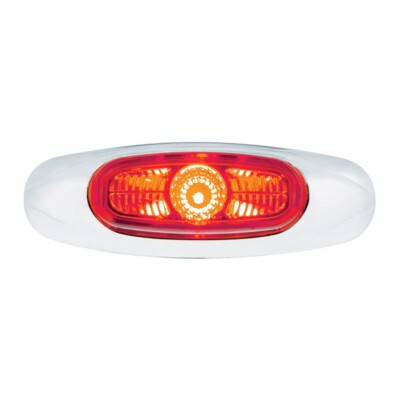 4-3/16'' Red LED / Red Lens Vipereye Marker Turn Signal Clearance Light