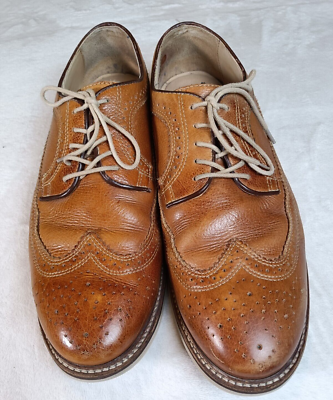 1901 Brand Men's Shoes Tan Leather Oxford's Sz 12M Lace-Up Padded