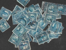 Postage Stamps For Crafting: 1920s 5c Teddy Roosevelt; Blue; 50 Pieces