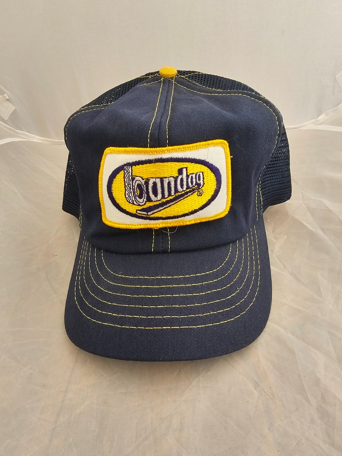 Bandag Tires Denim Blue Trucker Baseball Cap New Without Tags-image