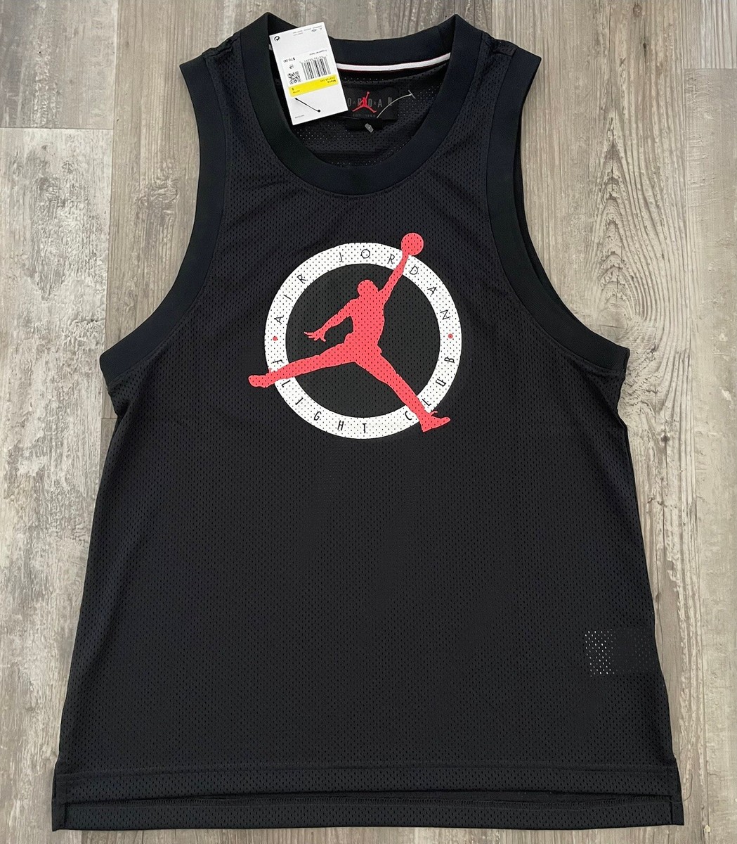 Nike Air Jordan Flight Club Mens Jersey Tank Top Black Red