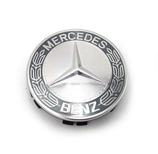 Tapacubos central de aleación gris 75 mm 1 pieza Mercedes Benz OEM A1714000125