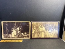 2 1888 Victorian Photos, Groups at  Willimantic CT Camp School