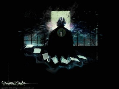 Anime urahara kisuke wallpaper blue flame logo rainbow Stitched Gaming Mat Desk