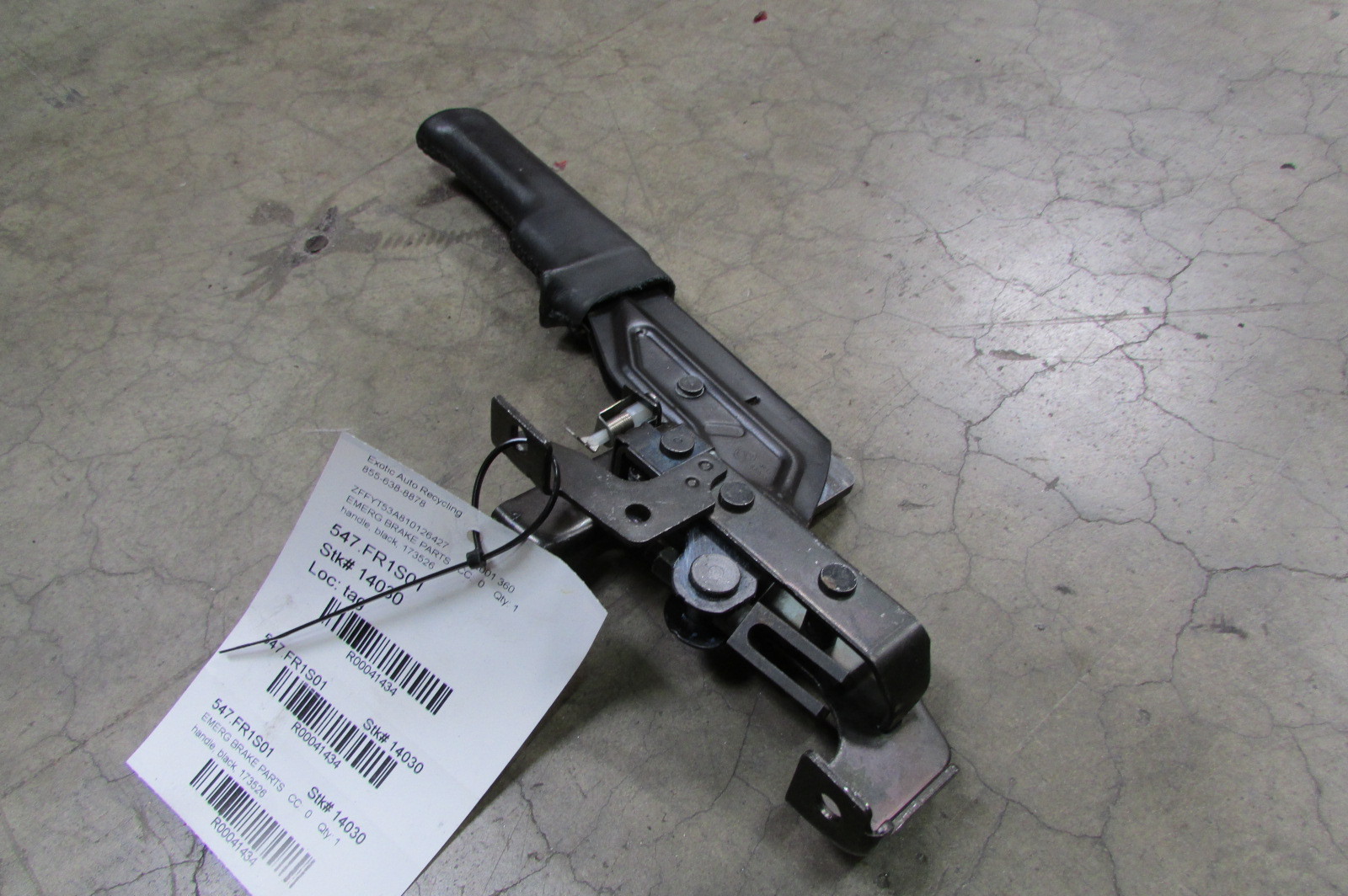 Ferrari 360, Handbrake Lever Assembly, Black, Used P/N 173526