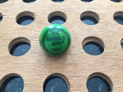 Vintage | ''The Marble Man 1994'' | Black Print on Solid Green Marble