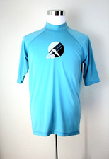 KANU SURF Men  s Surfing Shirt SS Rash Guard / Swimming T-shirt Blue Sz. L 03