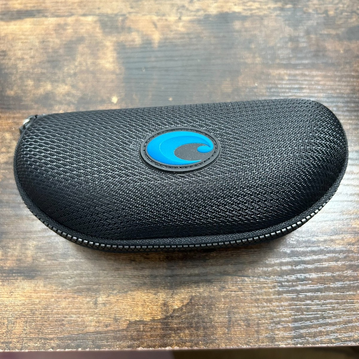 Costa Del Mar Zippered Sunglass Hard Case Clamshell Glasses Black CASE  ONLY-464