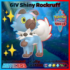 ✨ Ultra SHINY 6IV ROCKRUFF ✨ Pokemon SWORD and SHIELD - Choose DUSK/Normal - lv1