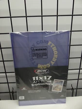 Pack of 10 BCW 11 x 17 Hard Plastic Topload Holders 11x17 rigid protector sleeve
