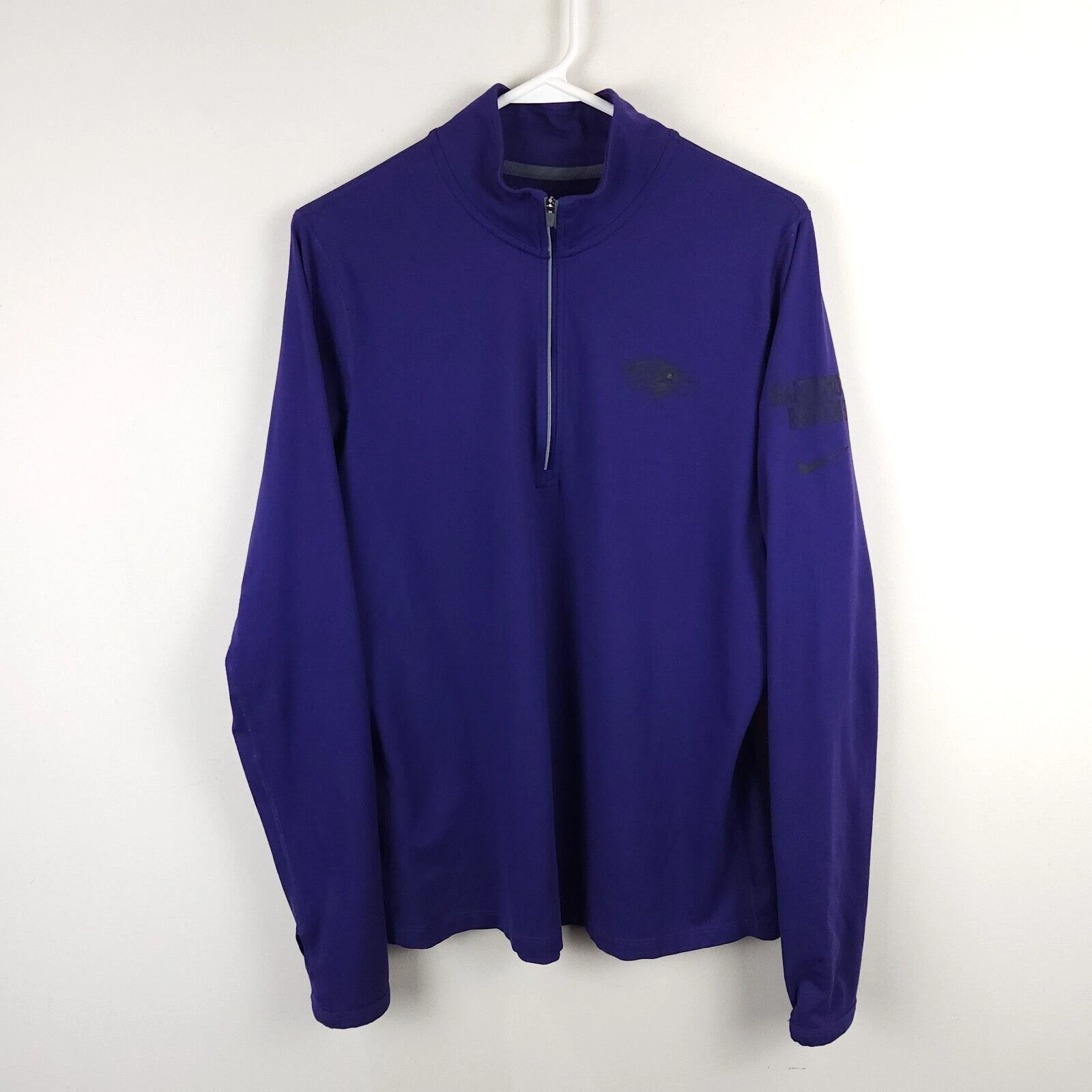 nike pullover dri-fit 1/4 zip team apparel nfl jacket