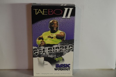 Tae Bo II, get ripped Basic workout, exercise video, VHS format