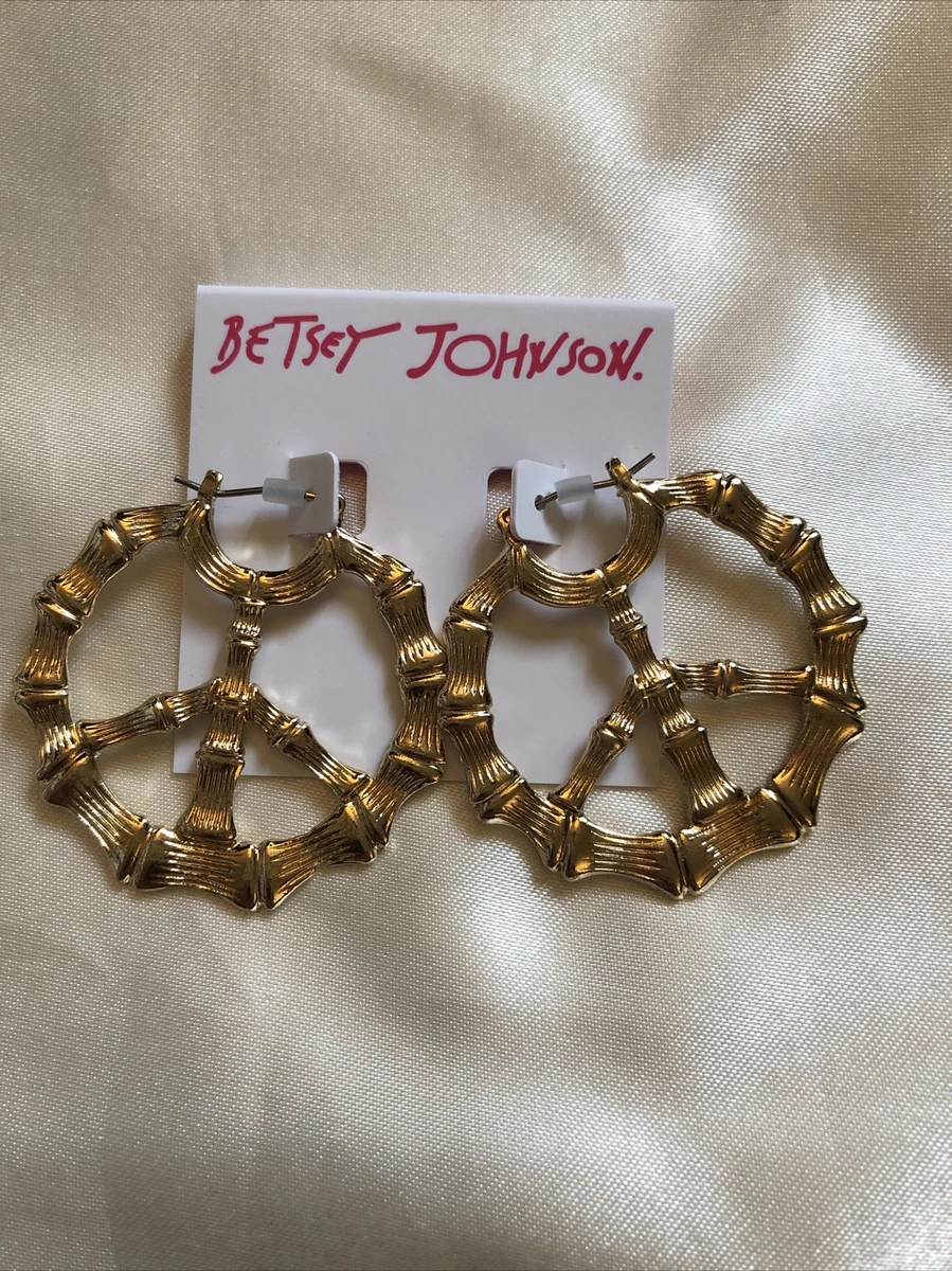 Betsey johnson bamboo earrings sale