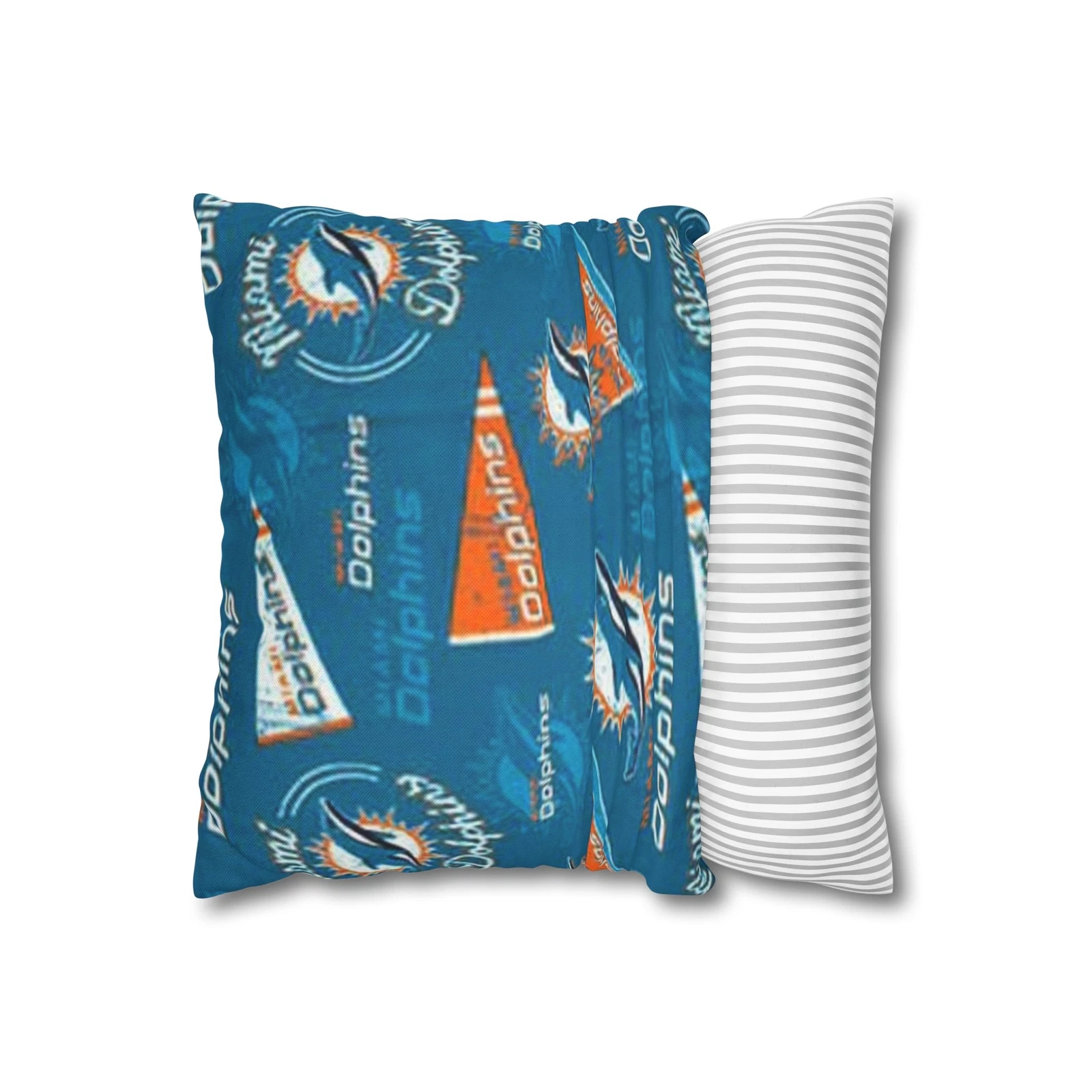 Miami Dolphins Spun Square Pillowcase