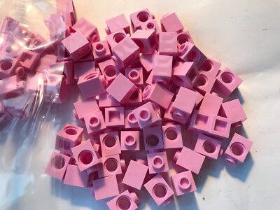 LEGO-NEW- #6541-BRIGHT PINK-TECHNIC BRICK X W/ HOLE-25 PIECES