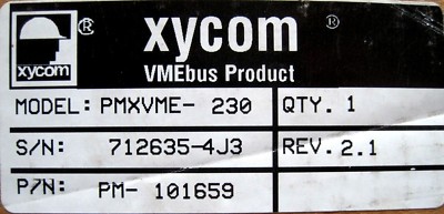 NEW XYCOM PMXVME-230 MODULE PM-101659 | eBay