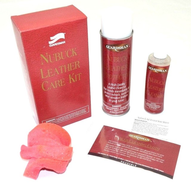Nubuck Leather Care Kit Guardsman, Cleaner & Protector, Spray Can