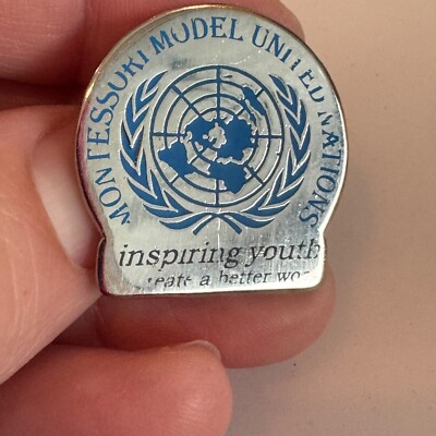 Vintage Montessori Model United Nations Lapel Pin