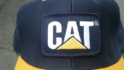 Vintage Cat Caterpillar Large PATCH Logo Operator Hat Cap  display picture 1