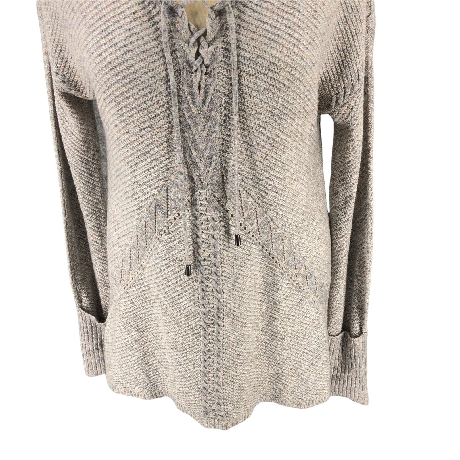 Knox Rose Sweater Womens Small Gray Pullover Relaxed Tassaled Cuffed Casual  EUC | eBay