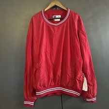 Russell Athletic Vtg Windbreaker Pullover Men's Size XL Nylon Side Zip