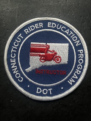 Connecticut Rider motorcycle Education Program Instructor Dot Patch | eBay