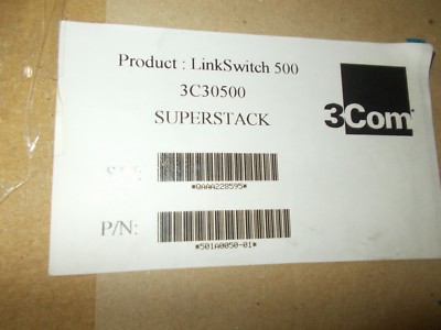 3Com 3C30500 LinkSwitch 500 10Base-T Ethernet Switch