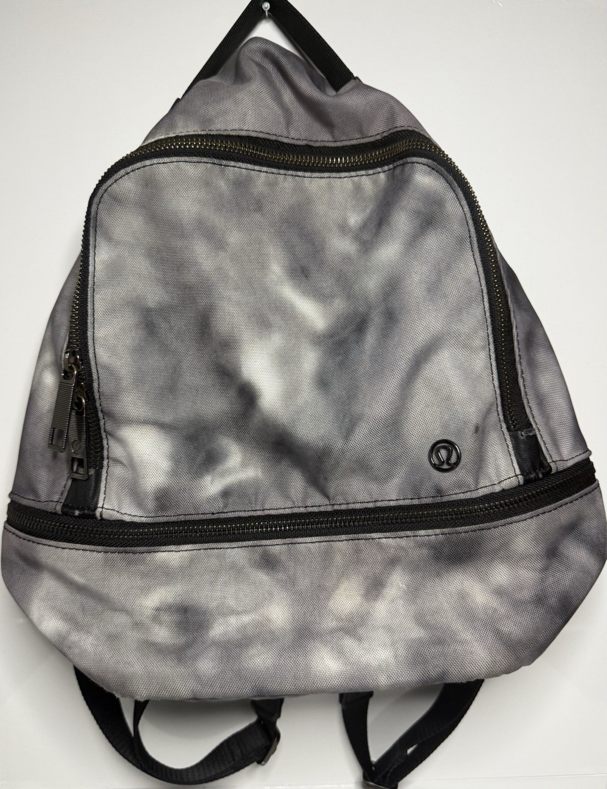 Lululemon Gray Geometric Backpack Adjustable Stra… - image 1