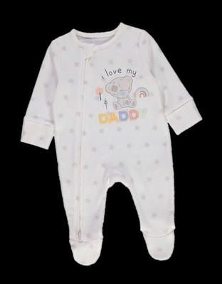 Baby Mädchen Jungen Tatty Teddy Star Schlafanzug Unisex Figur Kleidung 0-18 Monate