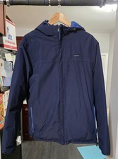 Vintage Lands End Men's Regular Reversible Squall Jacket with Down Fill