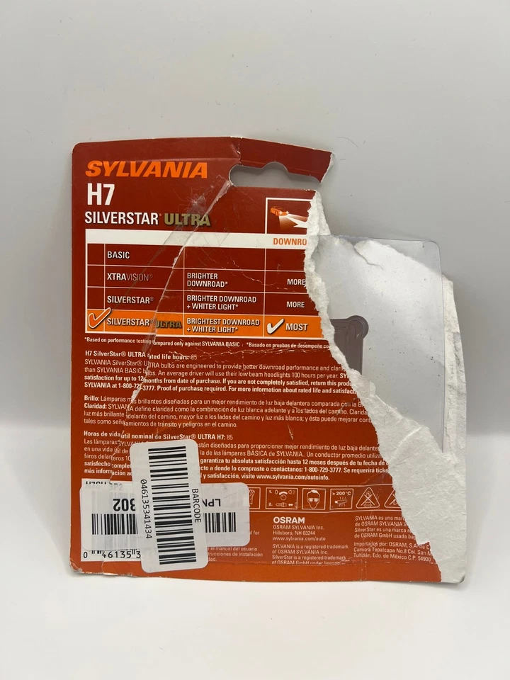 Лампа фары седан Sylvania H7SU.BP2 - Изображение 2 из 2