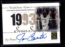 2003 Topps Tribute Baseball World Series Edition Joe Carter Autograph Relic