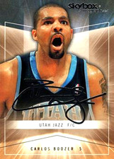 2004-05 SkyBox Autographics #19 Carlos Boozer Utah Jazz