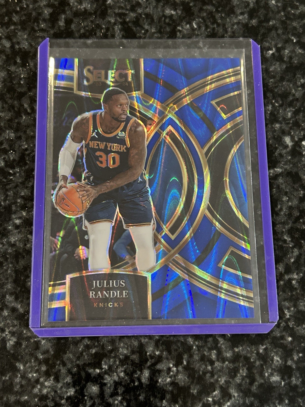 2023-24 Panini Select Julius Randle Blue RayWave Premier 95/99 #246 Knicks C3