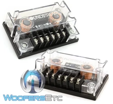 2 SOUNDSTREAM 350W 2-WAY PASSIVE CROSSOVERS CAR AUDIO FOR MIDS SPEAKERS TWEETERS