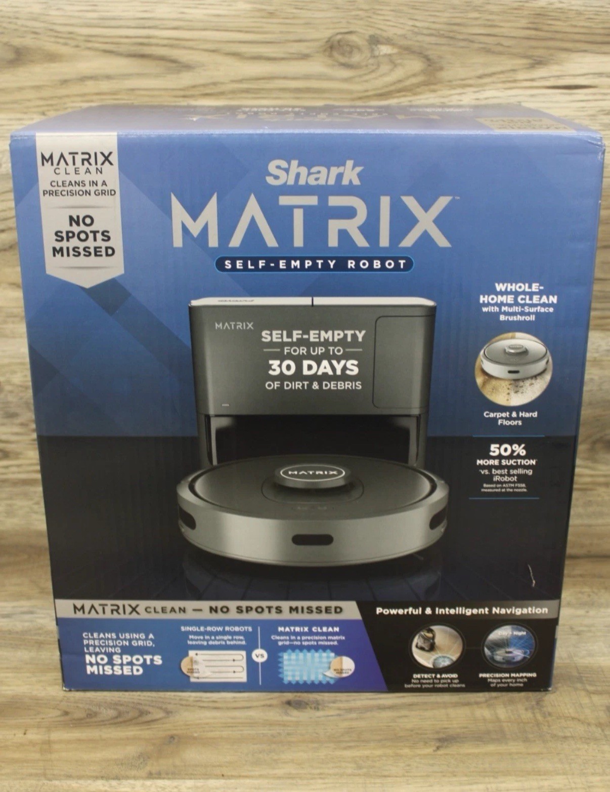Shark Matrix Self Empty Robot Vacuum With Base Steel Gray RV2300S ...